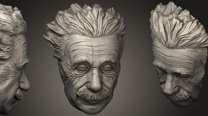 3D модель Лицо Альберта Эйнштейна (STL)